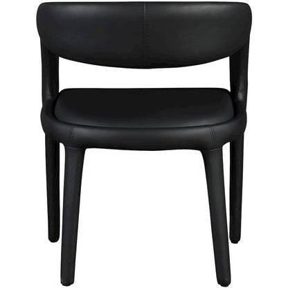 Sylvester Black Vegan Leather Dining Chair