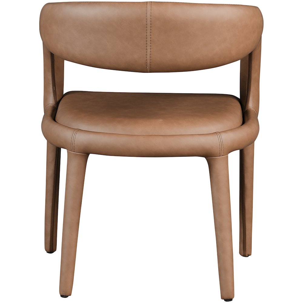 Sylvester Brown Vegan Leather Dining Chair