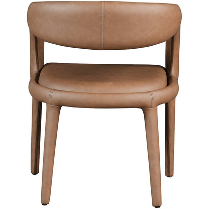Sylvester Brown Vegan Leather Dining Chair