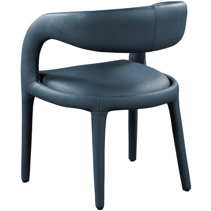Sylvester Navy Vegan Leather Dining Chair