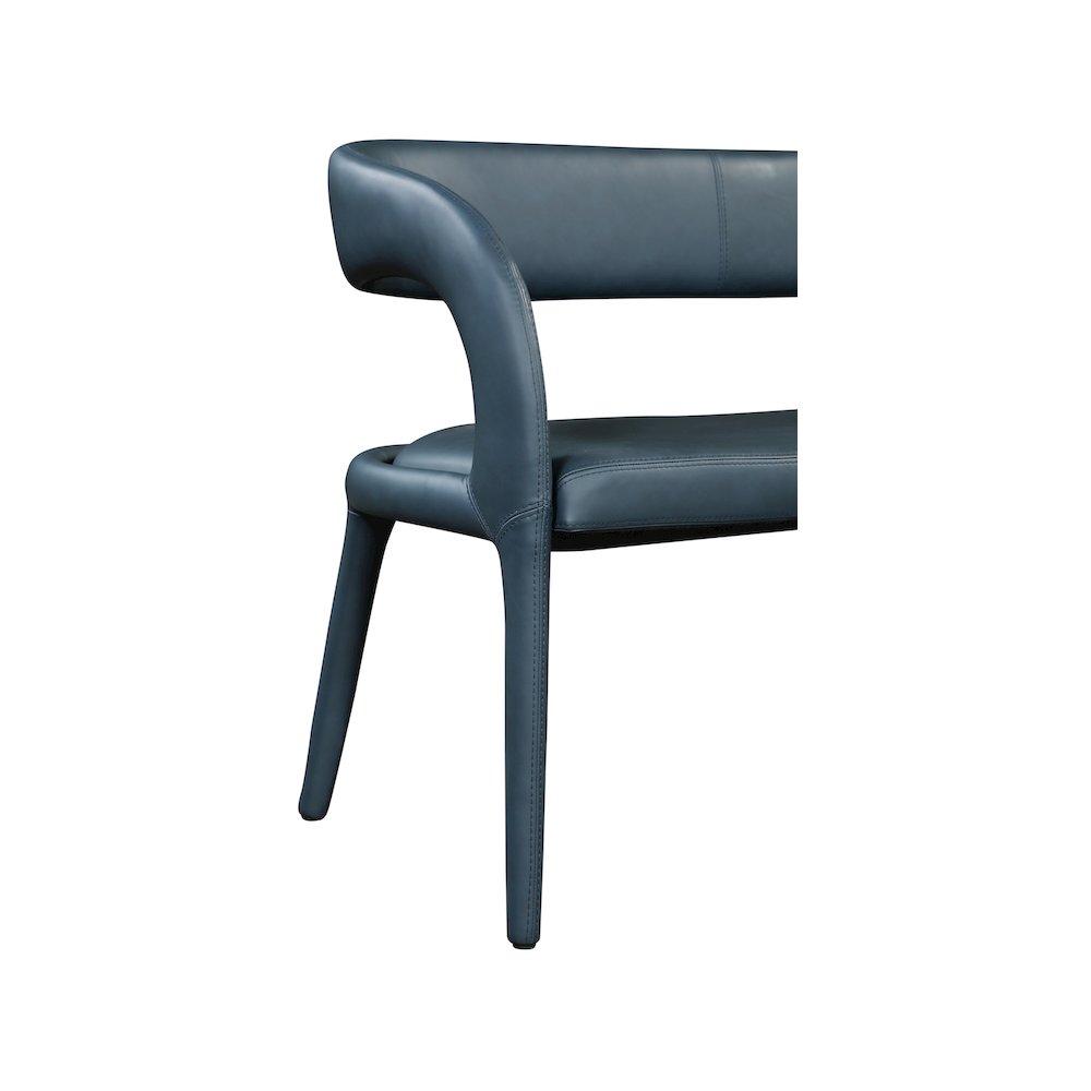 Sylvester Navy Vegan Leather Bench