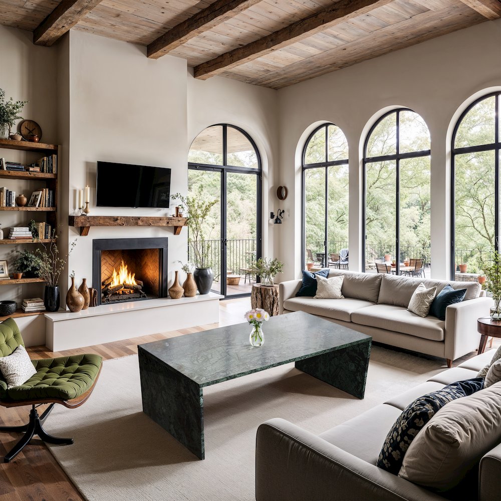 Vernazza Green Marble Coffee Table