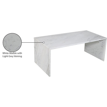 Vernazza White Marble Coffee Table