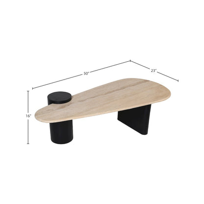 Taverna Natural / Black Coffee Table