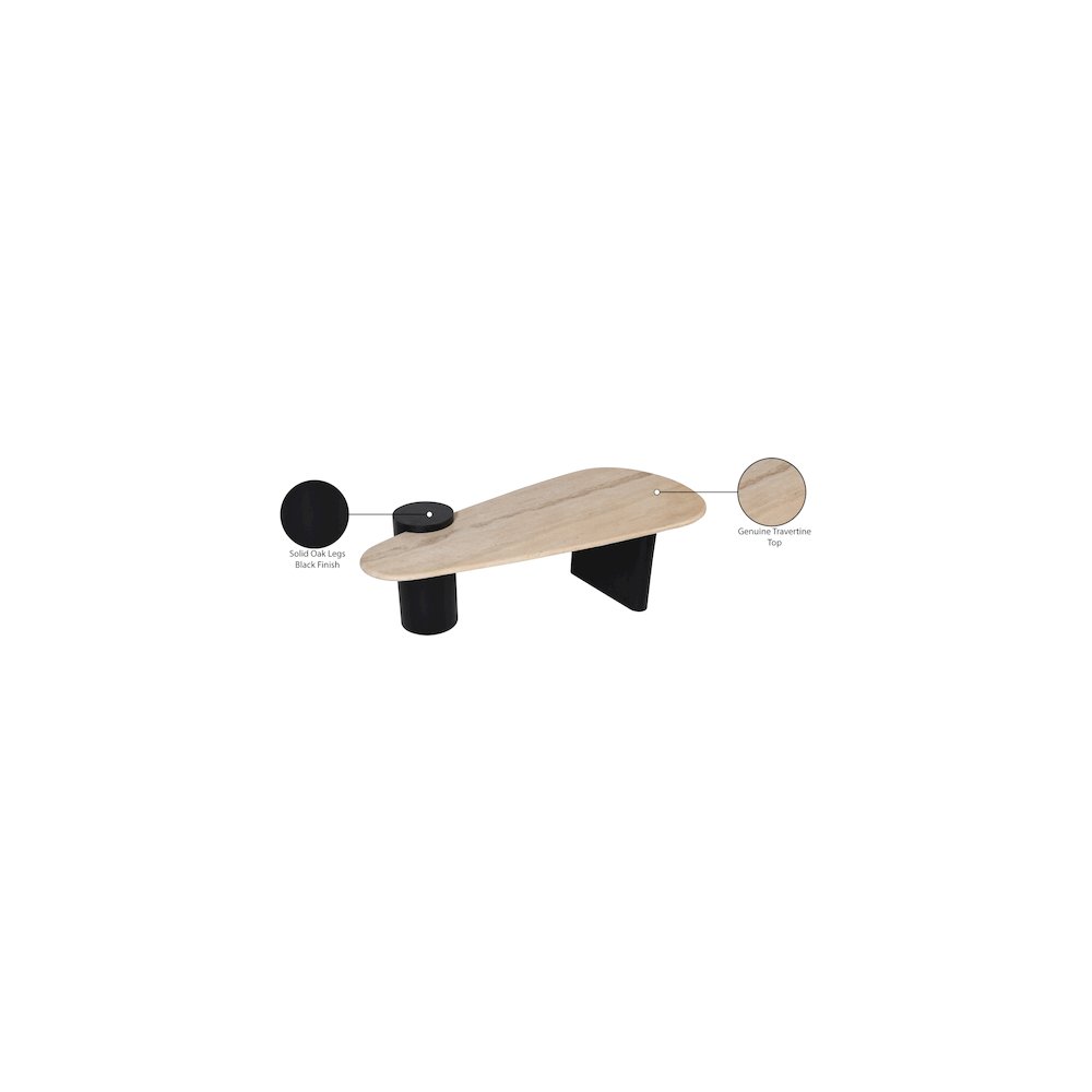 Taverna Natural / Black Coffee Table