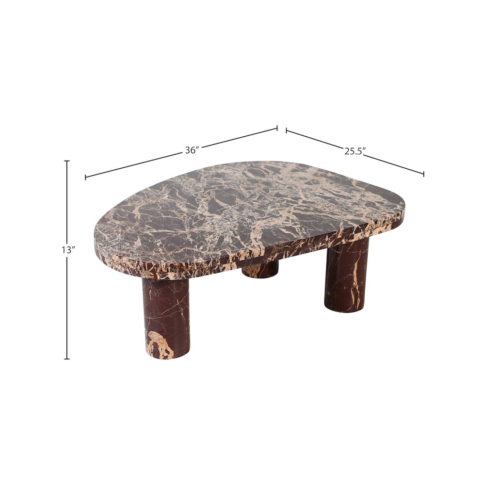 Messina Burgundy Coffee Table