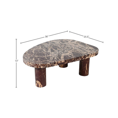Messina Burgundy Coffee Table
