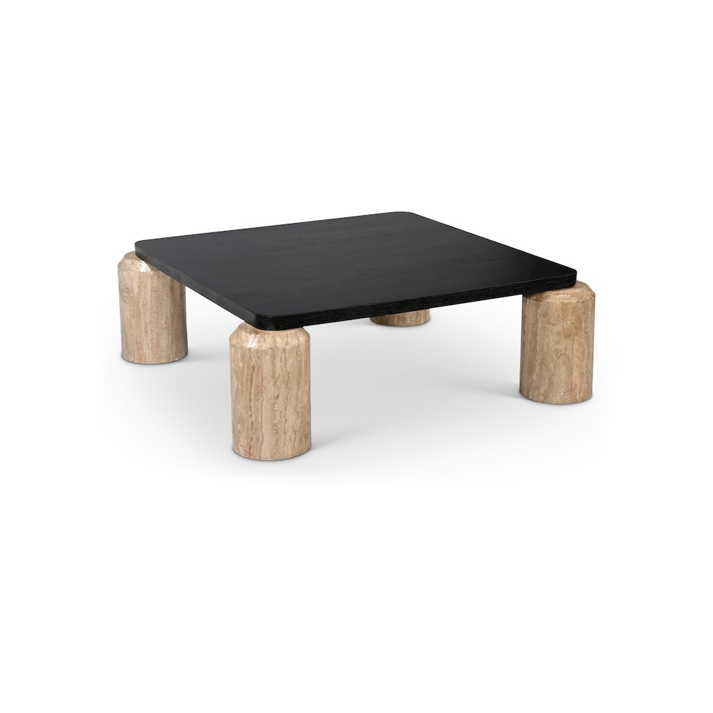Ferrara Natural / Black Coffee Table