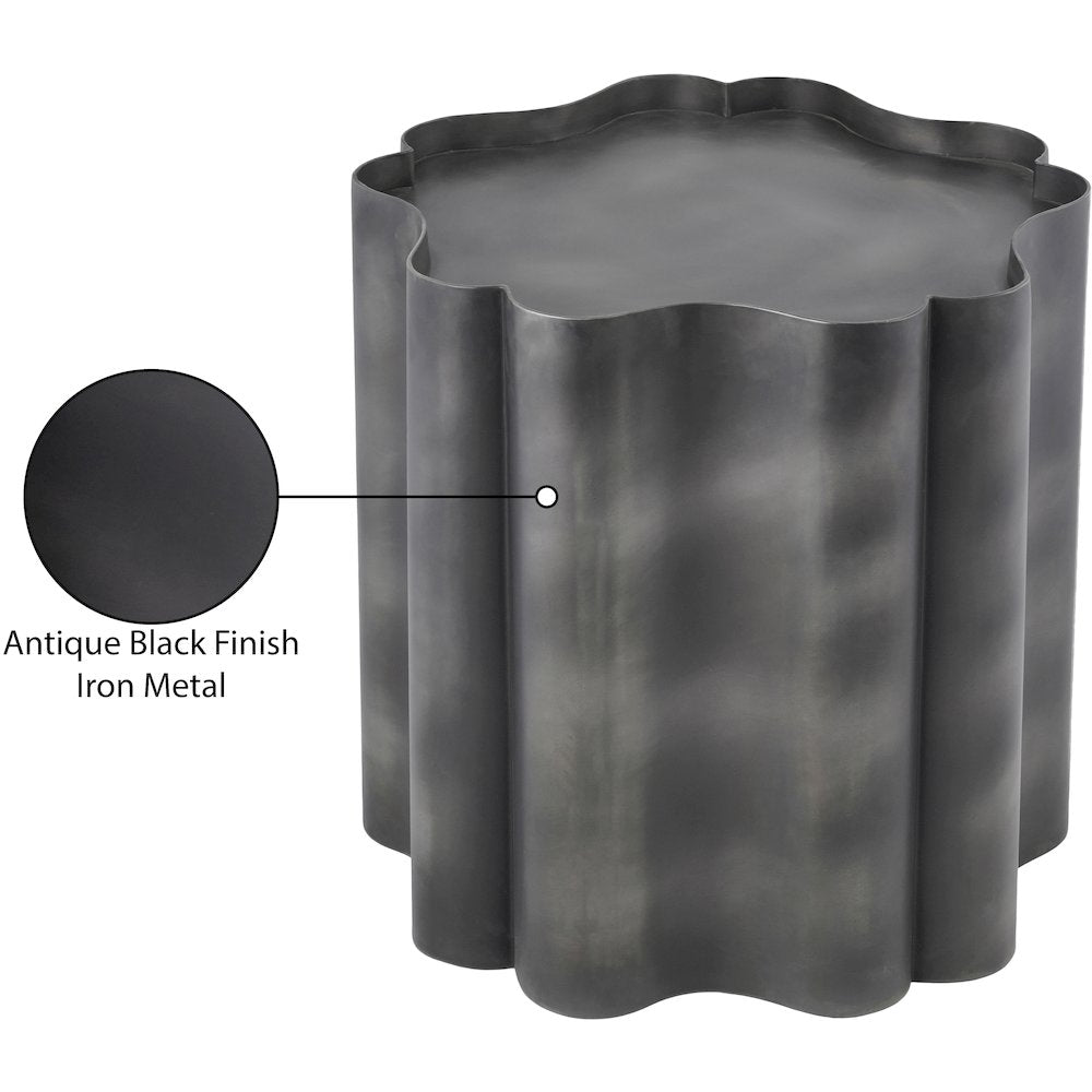 Eloise Black Iron End Table