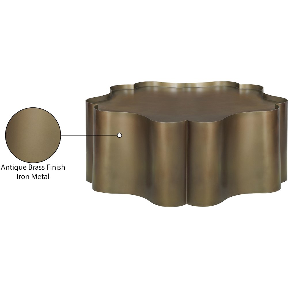 Eloise Brass Iron Coffee Table