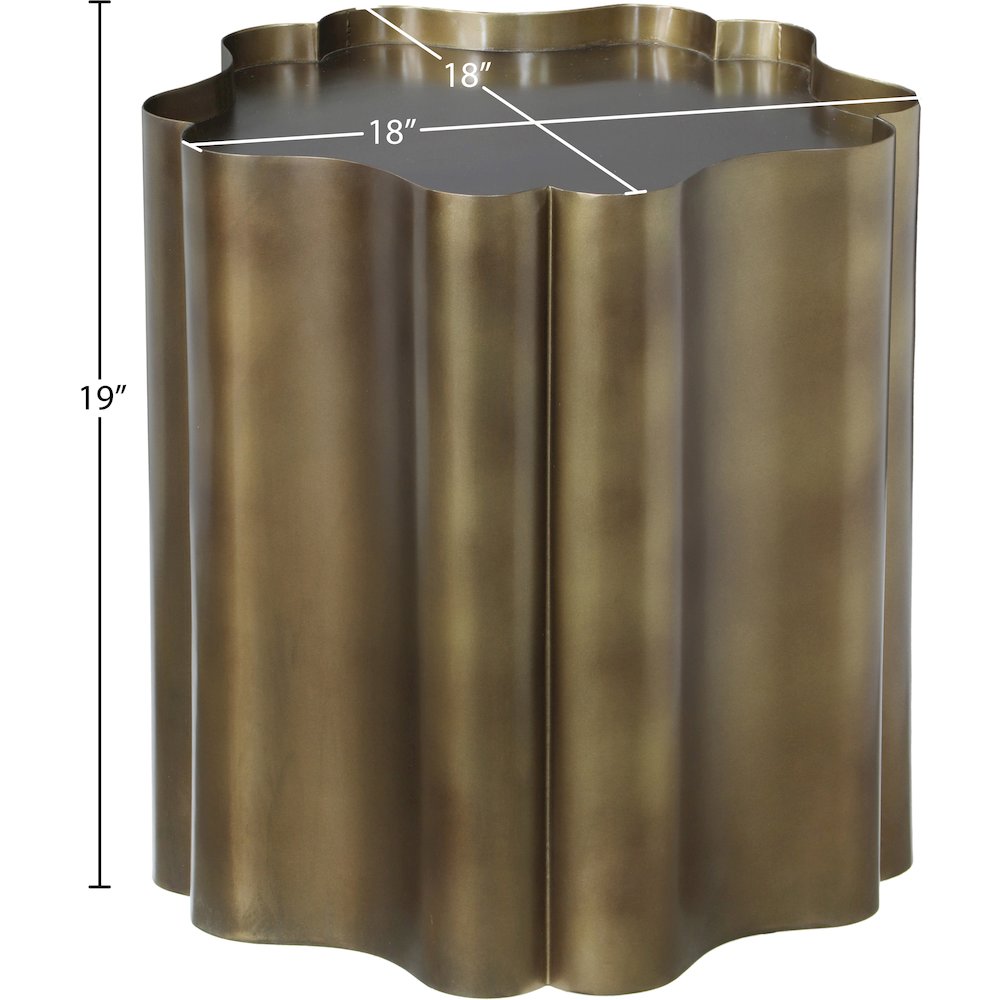 Eloise Brass Iron End Table