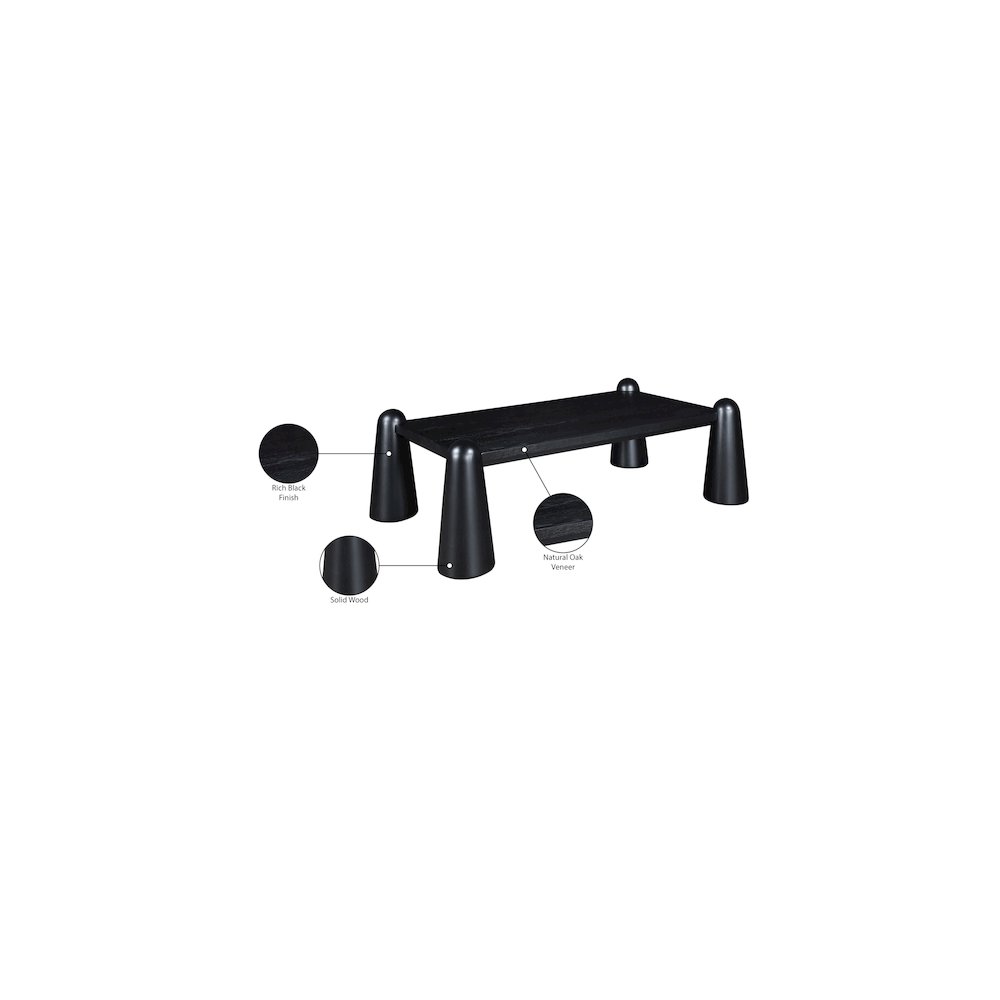 Wyndham Black Coffee Table