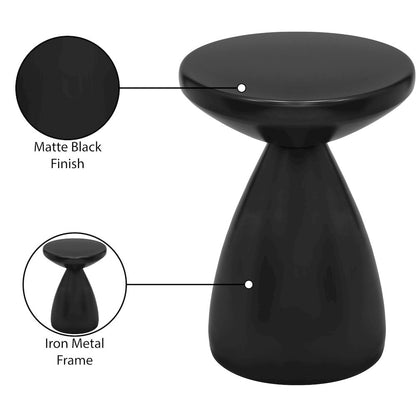 Anika Black Iron End Table