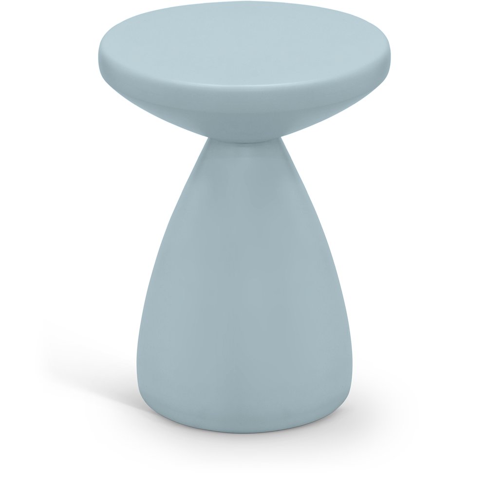 Anika Light Blue Iron End Table