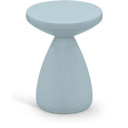 Anika Light Blue Iron End Table