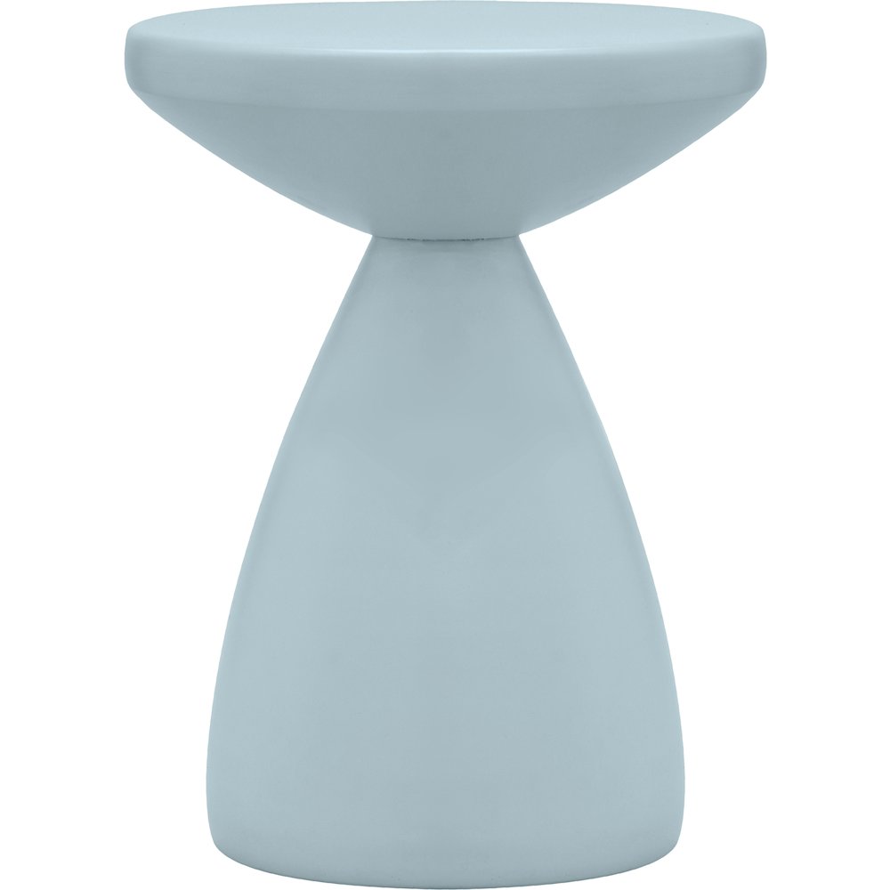 Anika Light Blue Iron End Table