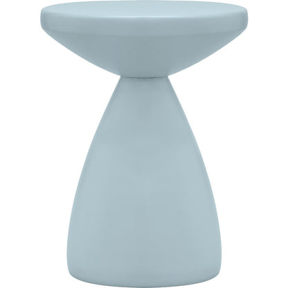 Anika Light Blue Iron End Table