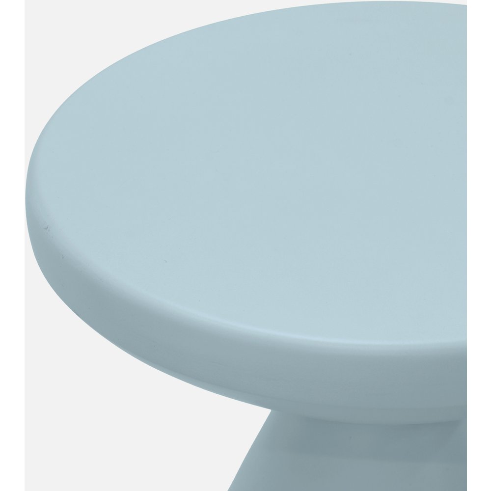 Anika Light Blue Iron End Table