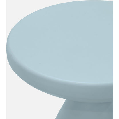 Anika Light Blue Iron End Table