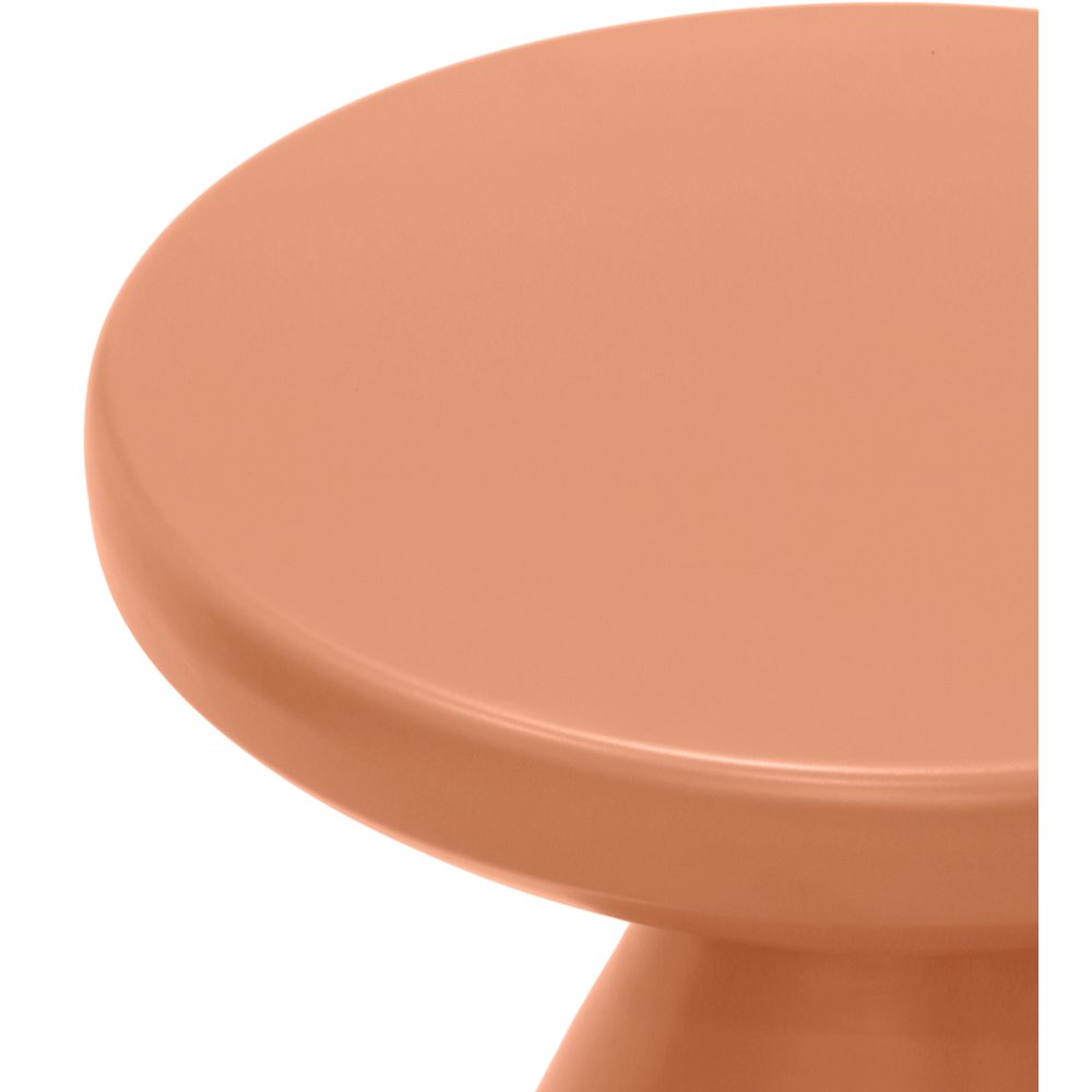 Anika Salmon Iron End Table