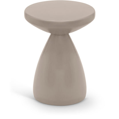 Anika Taupe Iron End Table