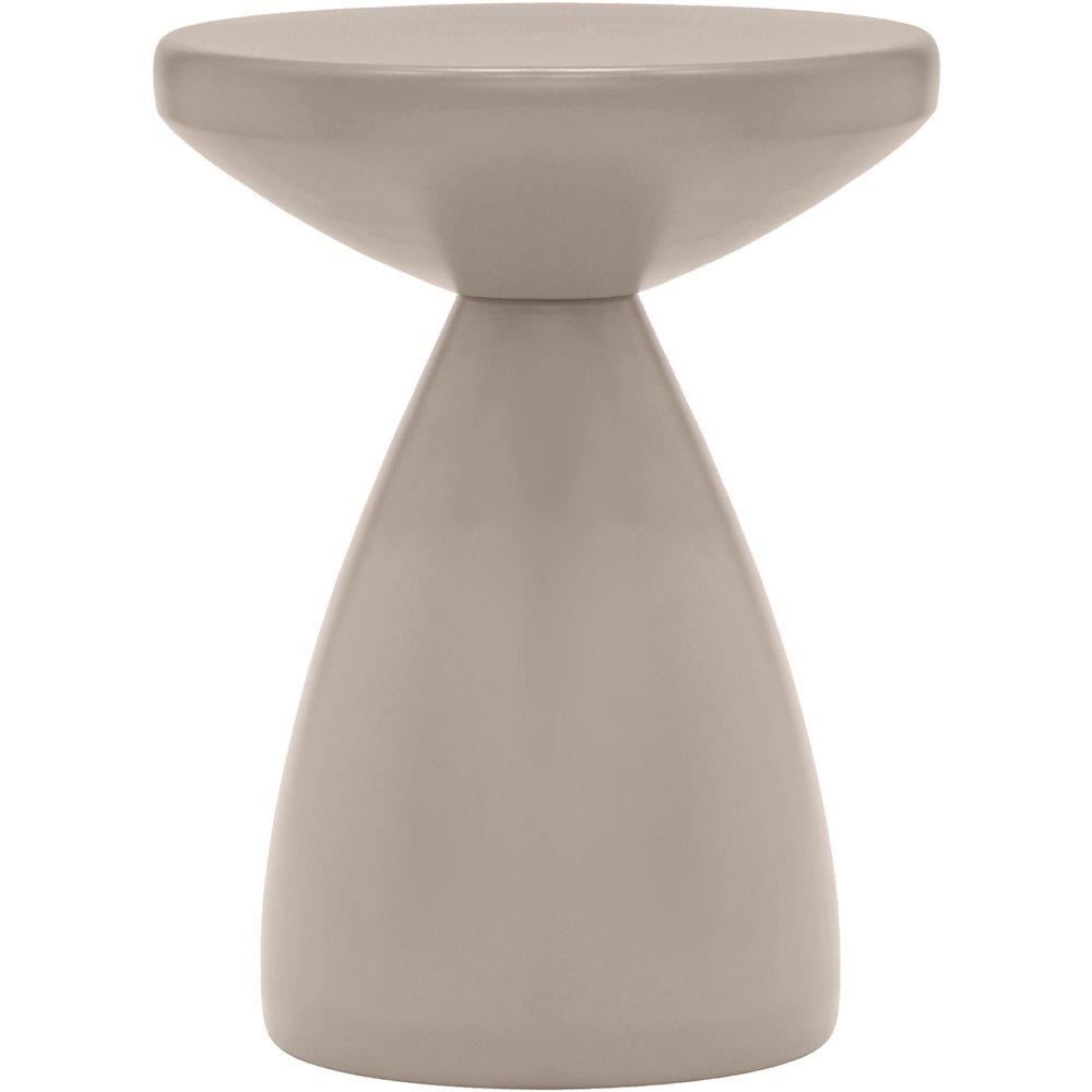 Anika Taupe Iron End Table