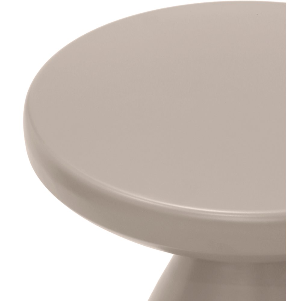 Anika Taupe Iron End Table