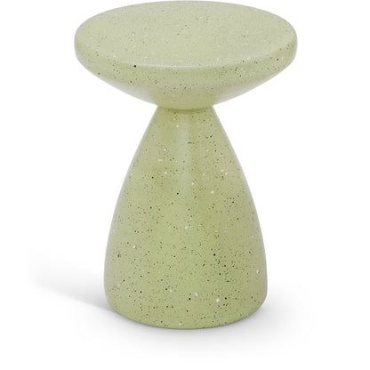 Anika Green Iron Terrazzo End Table