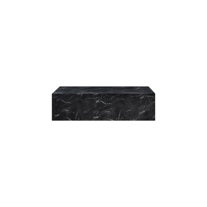Piazza Black Marble Finish Concrete Coffee Table