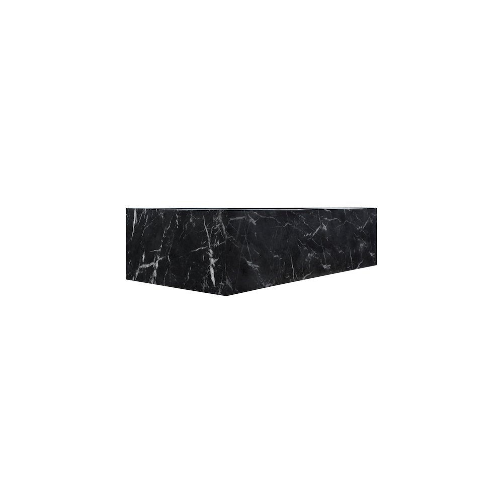 Piazza Black Marble Finish Concrete Coffee Table