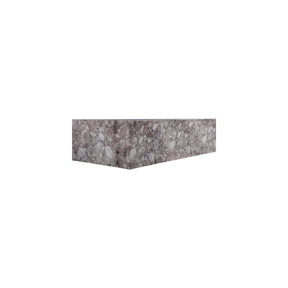 Piazza Brown Marble Finish Concrete Coffee Table