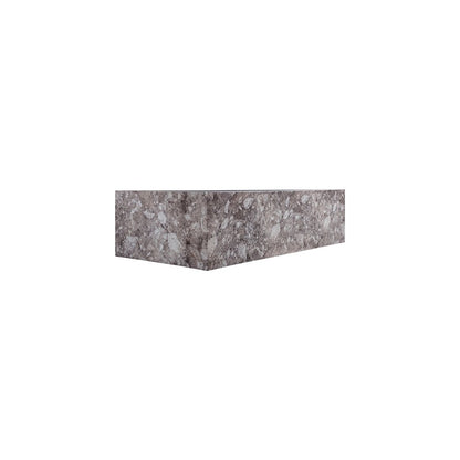 Piazza Brown Marble Finish Concrete Coffee Table