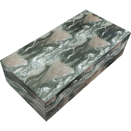 Piazza Green Marble Finish Concrete Coffee Table