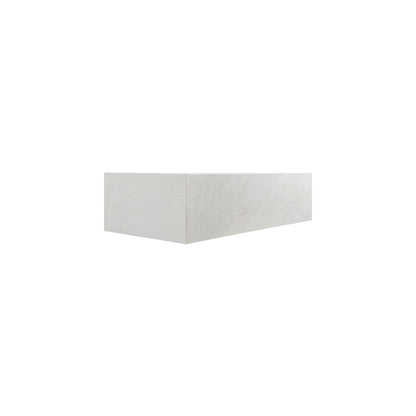 Piazza White Marble Finish Concrete Coffee Table
