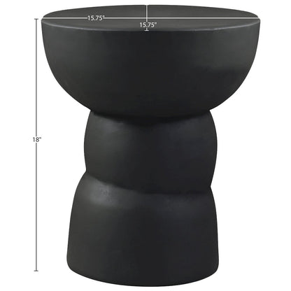 Collins Black Aluminum End Table