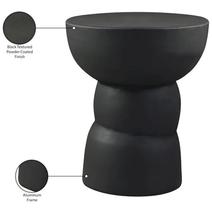 Collins Black Aluminum End Table