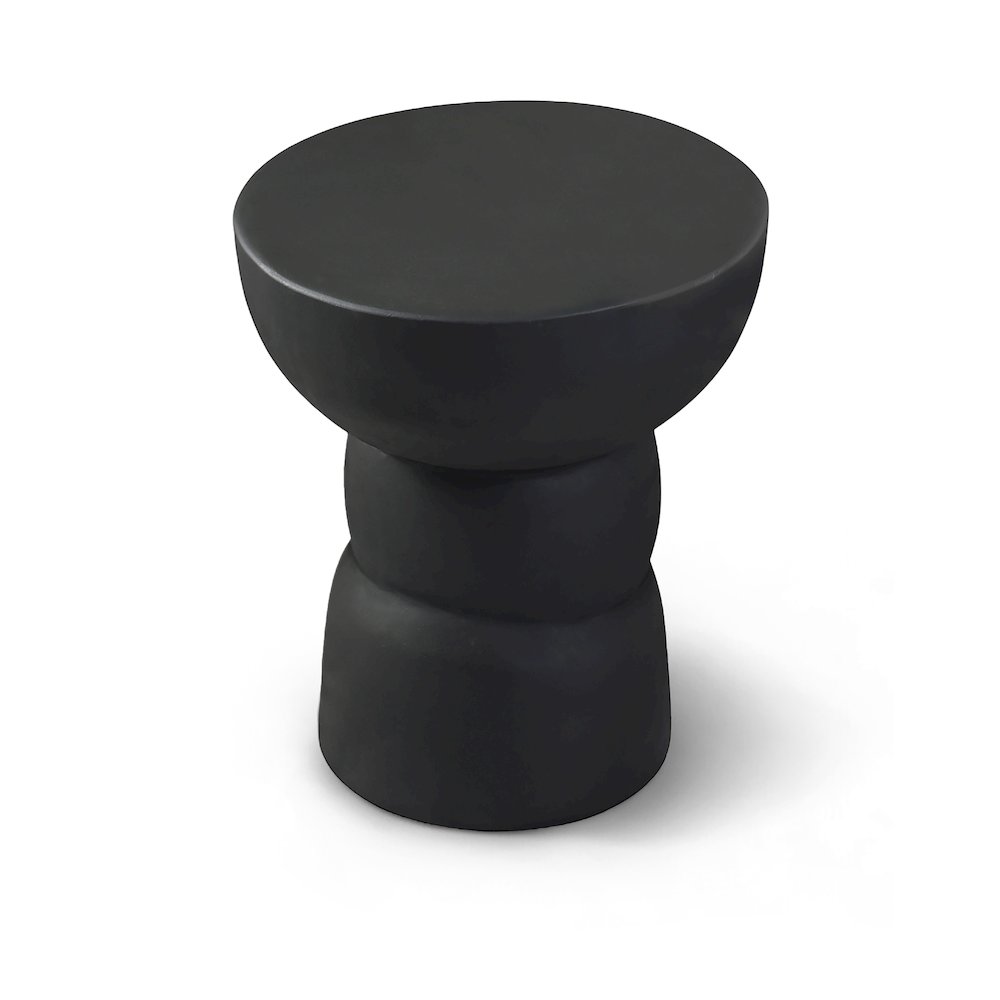 Collins Black Aluminum End Table