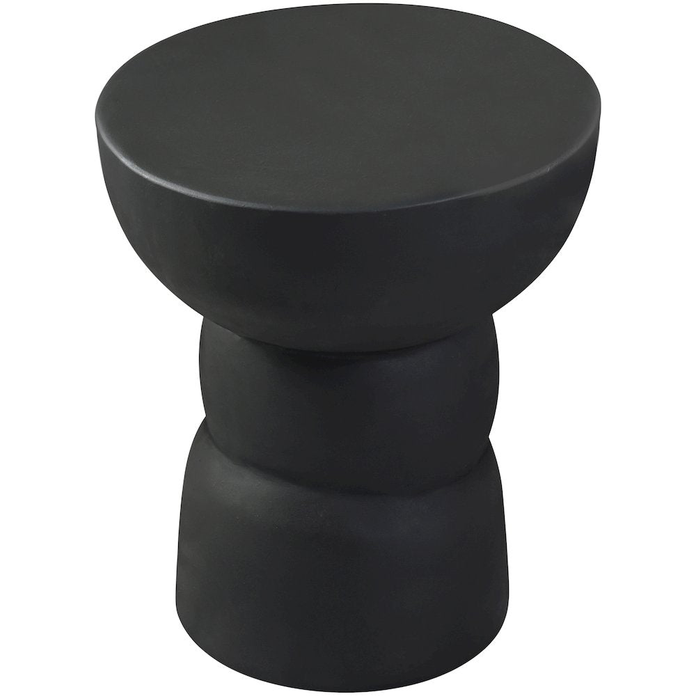 Collins Black Aluminum End Table