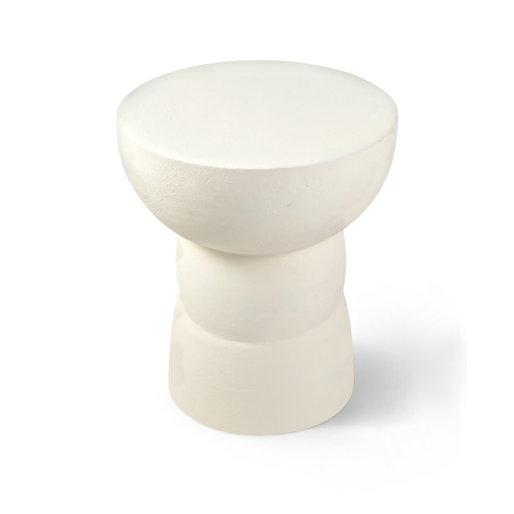 Collins Cream Aluminum End Table