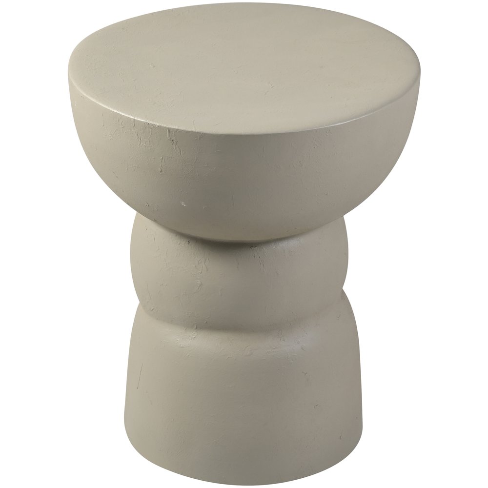 Collins Taupe Aluminum End Table