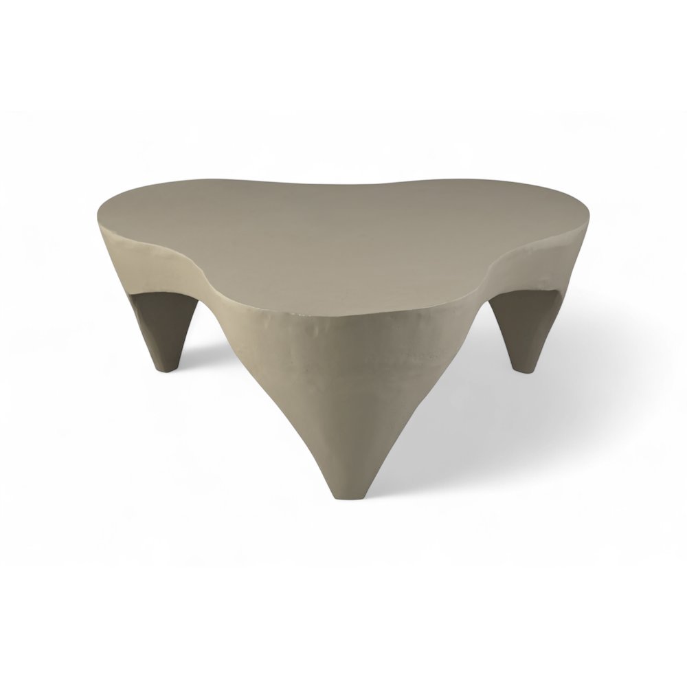 Bourges Taupe Aluminum Coffee Table, Taupe