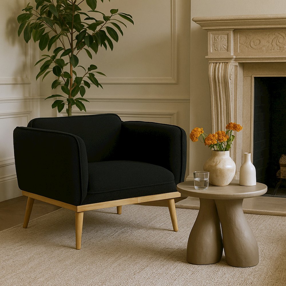 Talence Taupe Aluminum End Table, Taupe