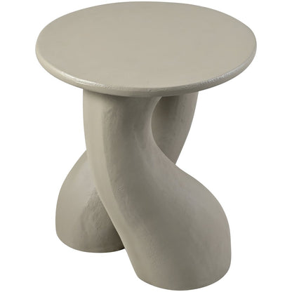 Talence Taupe Aluminum End Table, Taupe