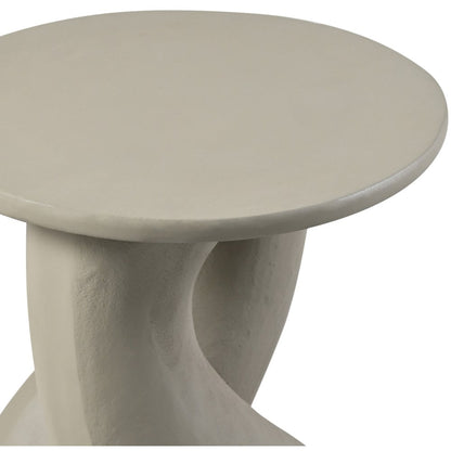 Talence Taupe Aluminum End Table, Taupe