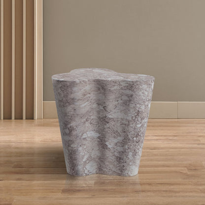 Monza Brown Marble Finish Concrete End Table
