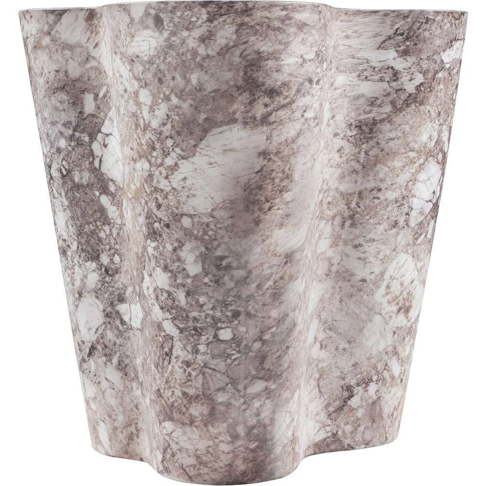Monza Brown Marble Finish Concrete End Table