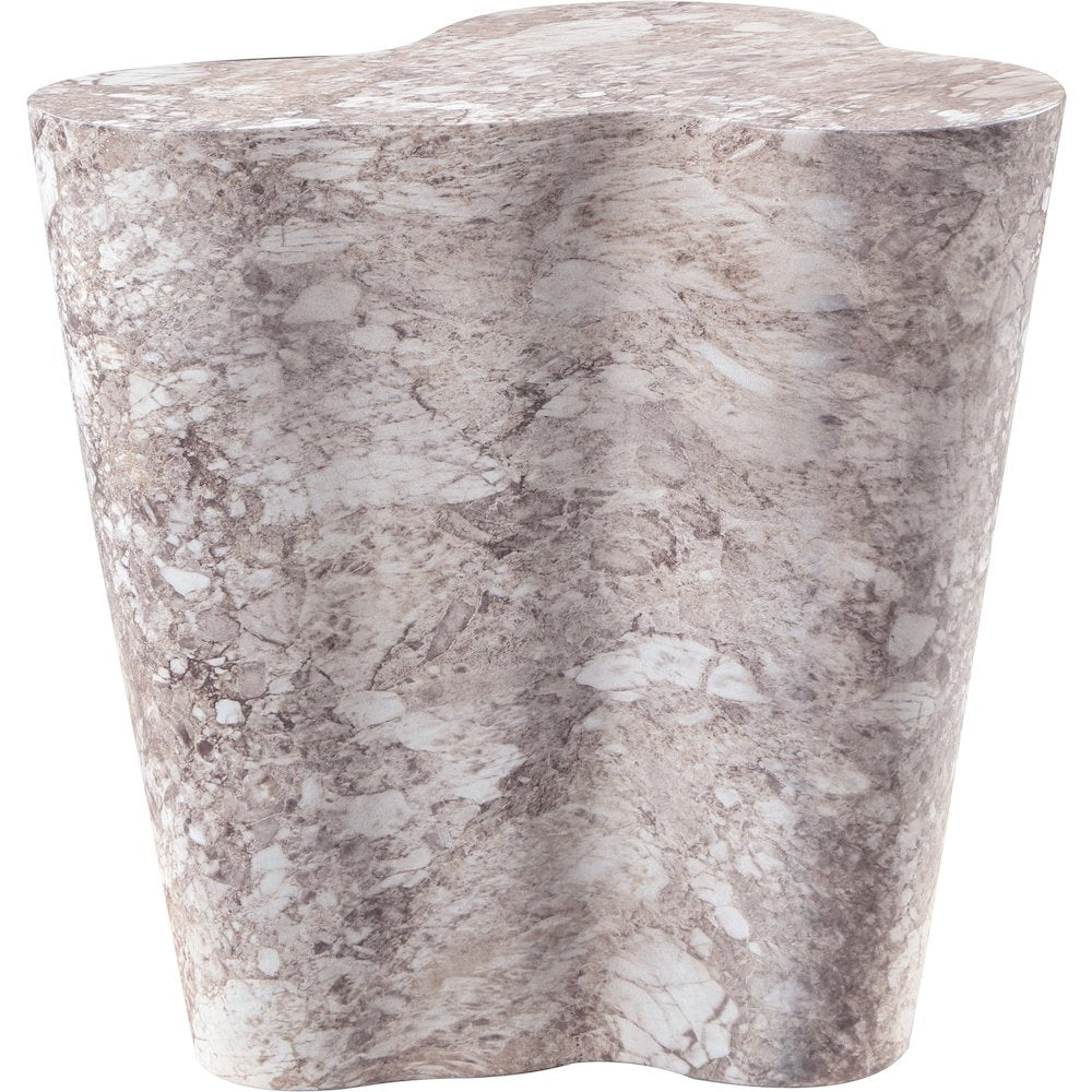 Monza Brown Marble Finish Concrete End Table