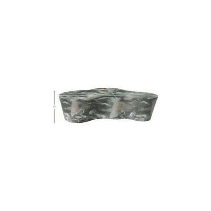 Monza Green Marble Finish Concrete Coffee Table