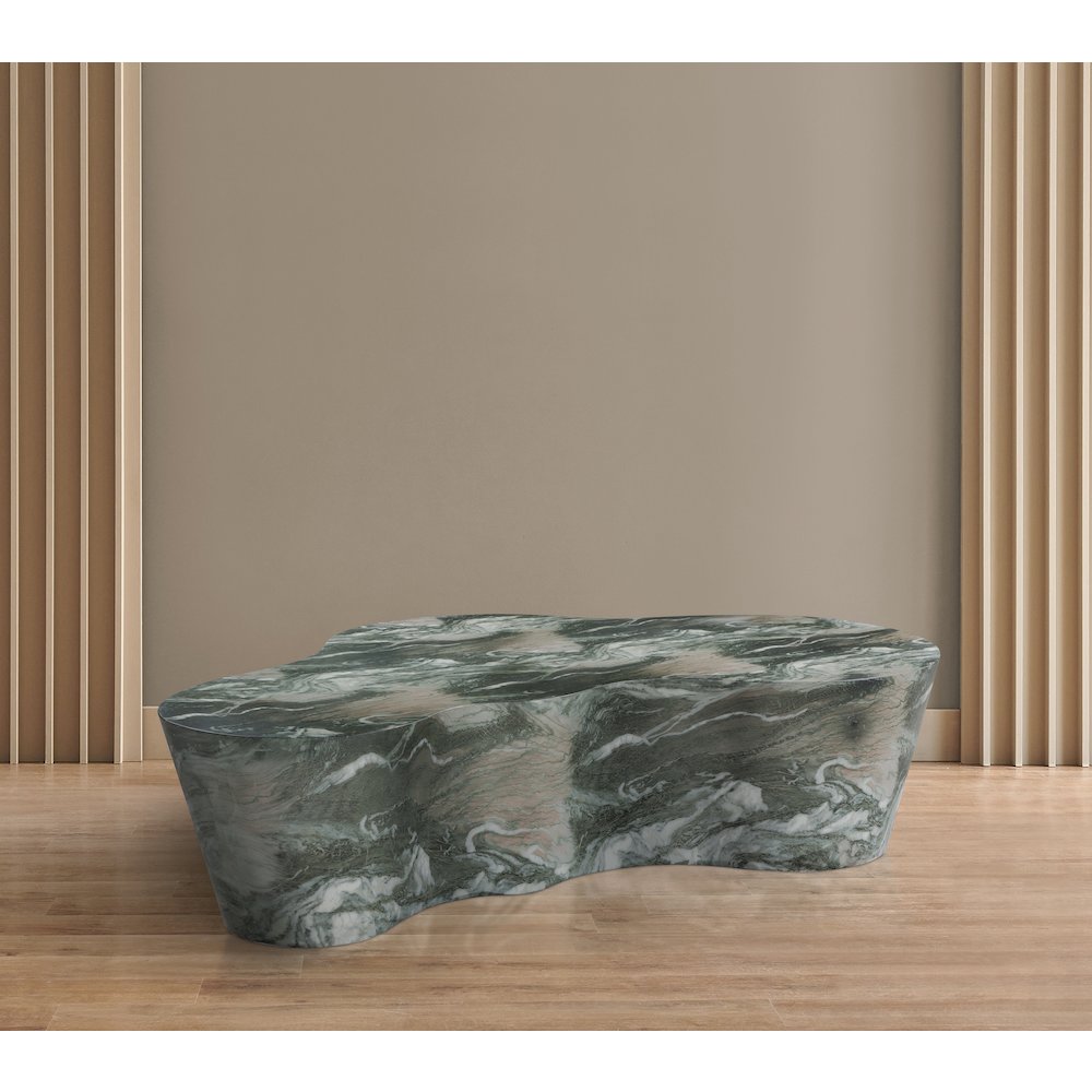 Monza Green Marble Finish Concrete Coffee Table