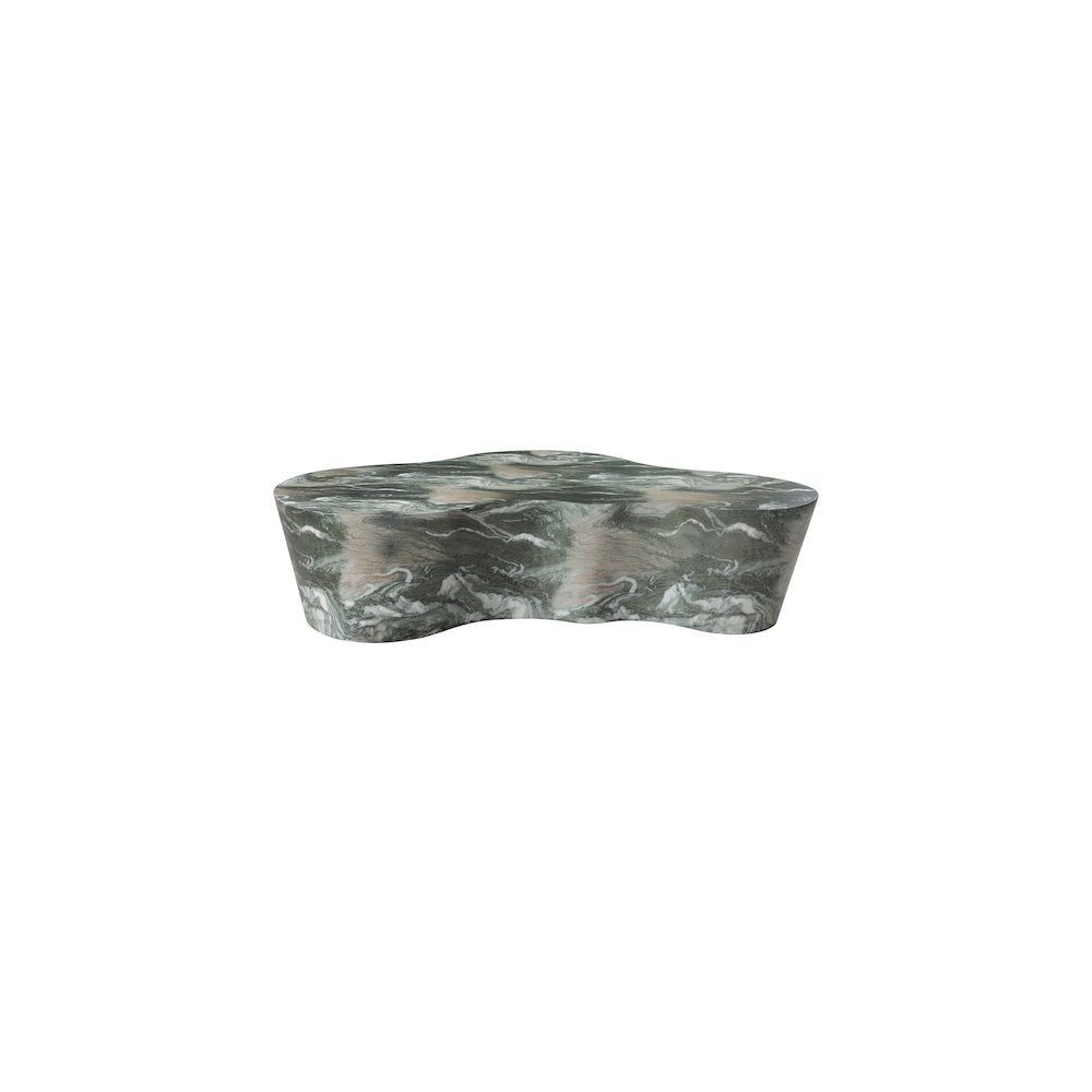 Monza Green Marble Finish Concrete Coffee Table